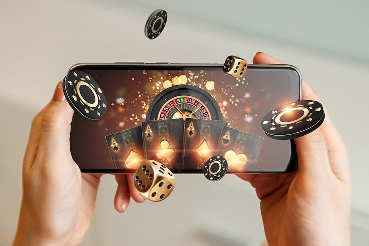 Antarmuka pemain Three Card Poker dengan opsi taruhan jelas di rgm365